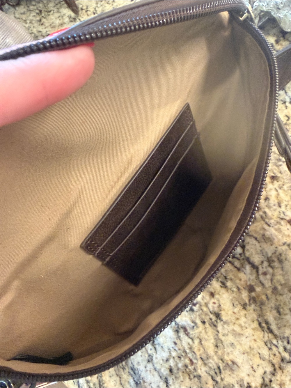 Justin Boots Brown & White Cowhide Leather Crossbody Bag - Picture 4 of 5